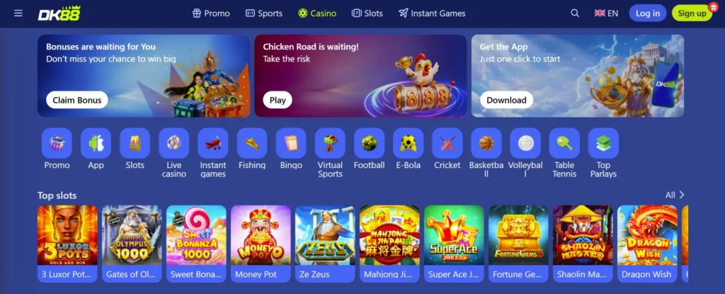 DK88 Casino Games Lobby