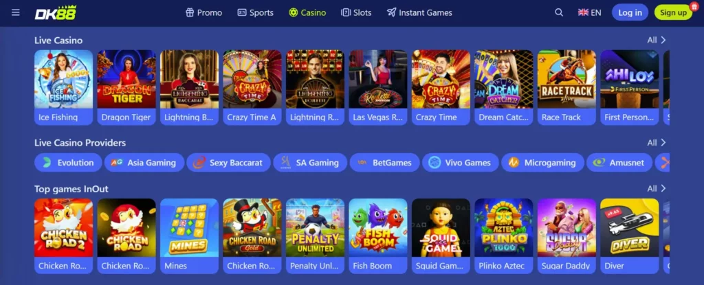 Table Games at Dashking88 Casino