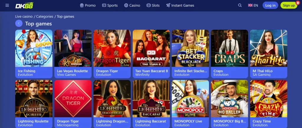 Live Casino DK88 – Real Dealer Tables