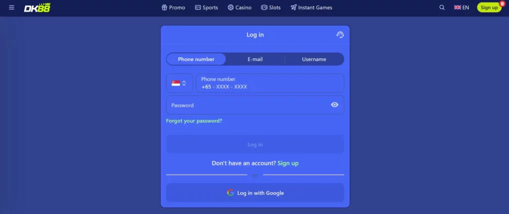 Dashking88 Casino Login on Mobile and Desktop