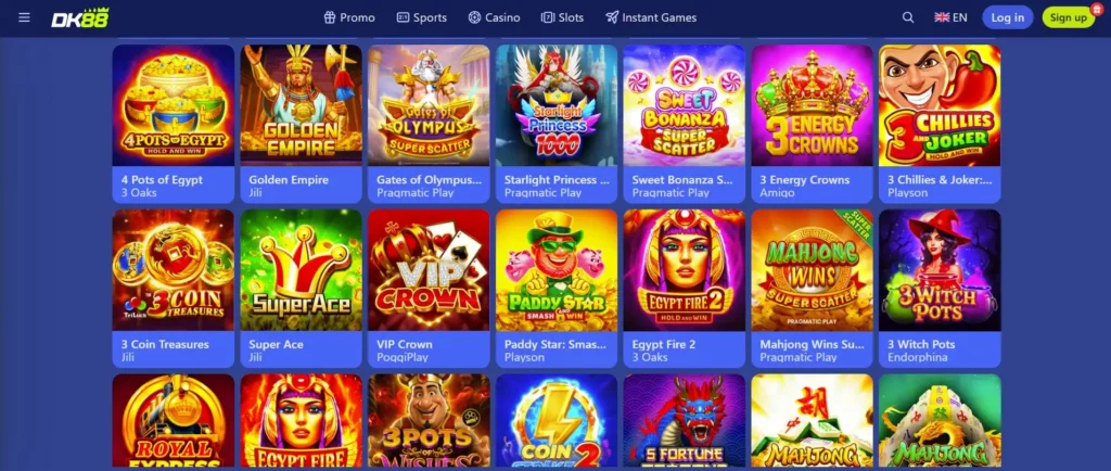 Online Slots at Dashking88 Casino