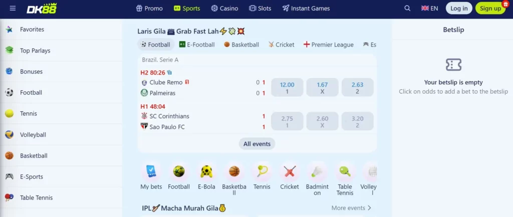 Key Features of DK88 Sports Betting Platform