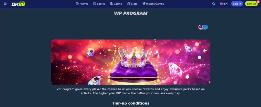 VIP Program for Loyal DK88 Players
